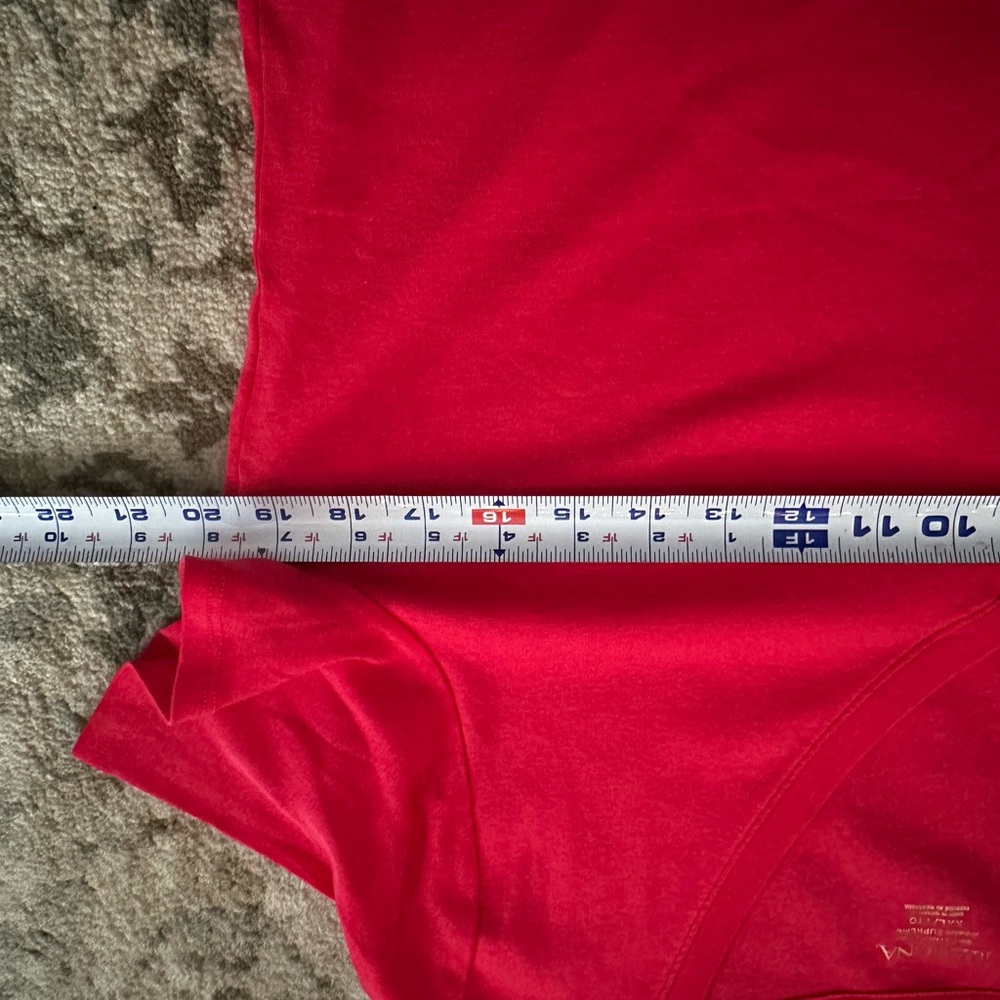 Merona Women's V-Neck Short XXL Sleeve Tee in Red - Picture 3 of 6